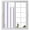 Light Purple, variant on Static Cling Door Window Covering, Burnt Orange Grey Stripe Window Privacy Film Frosted, Modern Farmhouse Vertical Striped UV Blocking Windows Film for Office, Hotel, Bedroom, 29.5 x 78.7 Inches