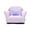 Lavander, variant on Plush Keet Children's Chair Pink, with accent pillow