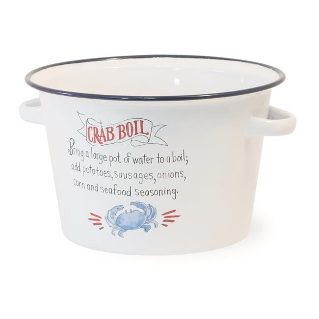 Boston International BFA19212 16 Cup Crab Boil Metal Pot