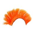 thumbnail image 1 of Peluca de casco de motocicleta, decoración de cabello , práctica peluca de cresta de , cosplay para celebración navideña, boda, fiesta Naranja, 1 of 8