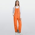 thumbnail image 6 of HCNTES Kids Adjustable Strap Snow Bibs Toddler Waterproof Overalls Warm Winter Ski Pants for Outdoor Play(A01-Orange,11-12 Years), 6 of 9