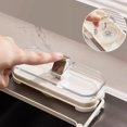 thumbnail image 3 of Ruiboury One Mention One Throw Cloth Drying Bracket Hanging Cloth/folding Storage Milk white 1, 3 of 6