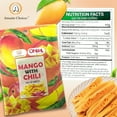 thumbnail image 2 of AMAZIN CHOICES Spicy Dried Mango with Chili  – Vegan Sweet and Spicy Mango Snack – Non-GMO Dried Mango Slices – Hot Mangoes Candy – Gluten-Free Chili Mango Snack Pack 50g, 2 of 5