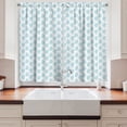thumbnail image 2 of Ambesonne Blue Paisley Kitchen Curtains, Tear Drop Shapes Art, 55"x45", White Sky Blue, 2 of 3