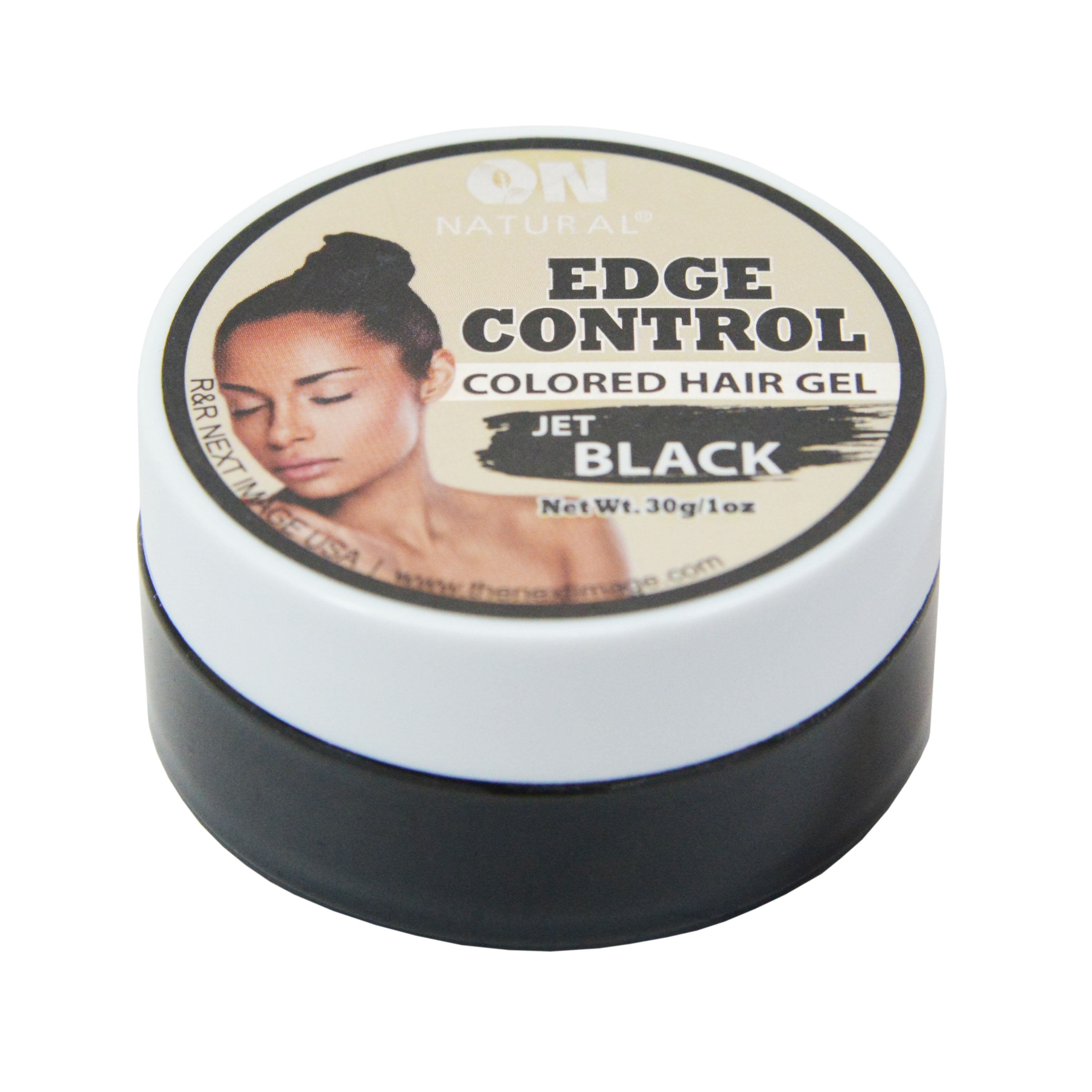 Jet Black Colored Edge Control Hair Gel