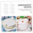 thumbnail image 3 of Minkissy 10 Sheets Cross Stitch Cloths for Embroidery Fabric Linen Cloth Needlework Fabric White, 3 of 8