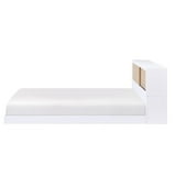 Lexicon Asker Wood Full Bookcase Bed in 2-Tone Finish (White and ...