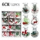 thumbnail image 1 of Adornos de bolas de Navidad Fiudx decoración para árboles de Navidad 12 piezas, 1 of 4