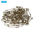 thumbnail image 3 of Uxcell Safety Pins 1.5 Inch Large Metal Sewing Pins Bronze Tone 50Pcs, 3 of 5