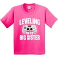 thumbnail image 3 of Inktastic Leveling Up to Big Sister Youth T-Shirt, 3 of 5
