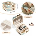 thumbnail image 4 of PhooArto Small Jewellery Box, Piglets with Wings Portable Travel Mini Jewelry Case for Women Leather Ring Organizer, 4 of 5