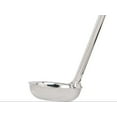 thumbnail image 4 of Soro Essentials - Cucharón de fondo plano de acero inoxidable de 5 oz con mango largo. Los mejores accesorios de cocina para mezclar, porcionar y servir sopas, chile y guisos en restaurantes y en, 4 of 5