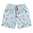 thumbnail image 5 of Goofa Rabbit And Butterfly Printed Mens Swim Trunks Summer Quick Dry Short Beach Swimwear Bathing Suits-Medium, 5 of 9