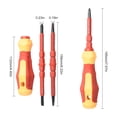 thumbnail image 2 of BUYISI 2Pcs Insulated Screwdriver Set Magnetic Double Head Electrical Tools Slotted Cross Head With Handle For Electrician Hand Tools, 2 of 9