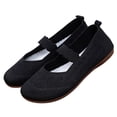 thumbnail image 6 of Dweltoz Women's Mary Jane Flats Slip on Flats Comfy Soft Office Low Heel Sandals,Black 38, 6 of 6