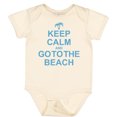 thumbnail image 3 of Inktastic Keep Calm Go to the Beach Boys or Girls Baby Bodysuit, 3 of 5