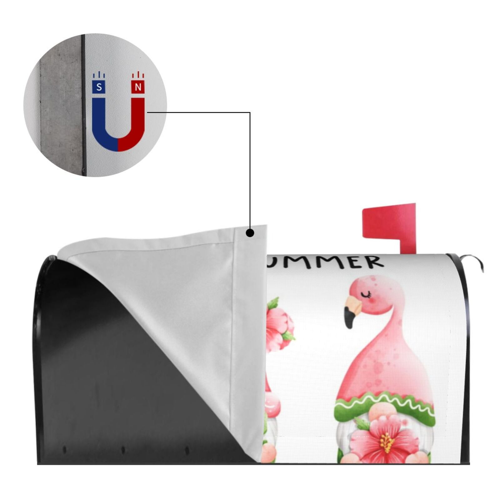 Kdxio Magnetic Mailbox Cover 21x18 in Mailbox Cover Outdoor Decoration Holiday Mailbox Covers for Home Garden Yard-21x18 in