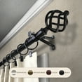 thumbnail image 3 of InStyleDesign  Torison Adjustable Curtain Rod Satin Nickel 120 to 170 inches Silver Finish, 3 of 5