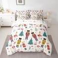 thumbnail image 2 of Feelyou Kawaii Pink Nutcracker Twin Bedding Sets 7-Piece, Christmas Princess Xmas Bedding Comforter Set, Teen Kid Child Reversible Sheet Sets, Microfiber Bedroom Decor, 2 of 7