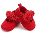 thumbnail image 4 of Antheron Baby Girls Mary Jane Flats Soft Sole Infant Moccasins Floral Sparkly Toddler Princess Dress Shoes, 4 of 6