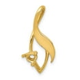 thumbnail image 5 of Real 14kt Yellow Gold Fancy 4mm Diamond Slide Mtg; for Adults and Teens; for Women and Men, 5 of 5