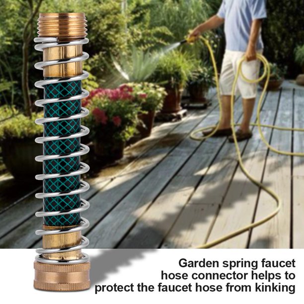 OTVIAP Garden Faucet Extension Hose Connector Spring Coil Kink