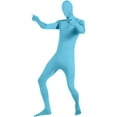 thumbnail image 2 of Rohuuque Unisex Adult Full Body Suit Dance Tight Fit with Feet and Hands Breathable Spandex Unitard Light Shows Jumpsuit for Men Women Blue, 2 of 7