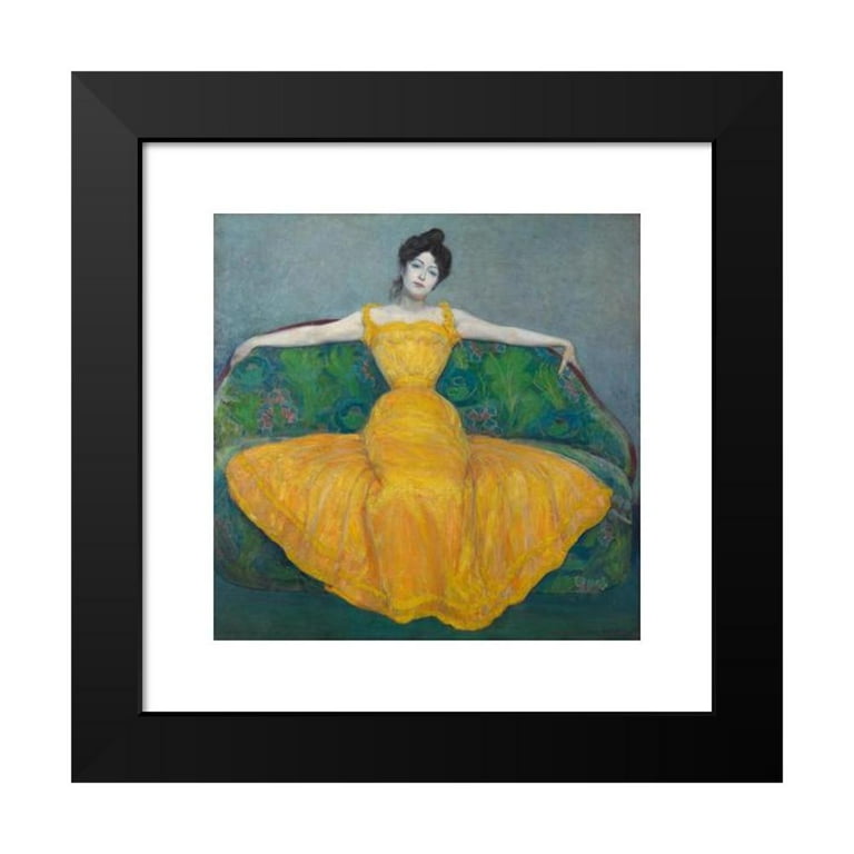 絵画/【Lady GG】 Max Kurzweil 12x12 Black Modern Framed Museum Art Print Titled