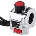 thumbnail image 2 of Motorcycle handlebar switch 7/8 inch left right control headlight turn signal horn high low beam kill white, 2 of 4