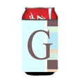 thumbnail image 1 of Letter G Initial Monogram - Blue Stripes Can or Bottle  Hugger, 1 of 1