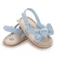 thumbnail image 5 of JSCDRPDWL Size 5 Toddler Girl Sandals Boys Wide Shoes Toddler Girls' Summer Outdoor First Walk Sandals with Flower Bowknot Kids Shoes Toddler Shoes Size 6, 5 of 6