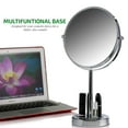 thumbnail image 4 of OVENTE 8" Tabletop Makeup Mirror with 1X/7X Magnification 360° Swivel Design and Double-Sided Free-Standing Vanity Mirror Perfect for Bathroom, Bedroom, Office & Travel, Polished Chrome MNLMT80CH1X7X, 4 of 8