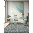 thumbnail image 7 of Unique Loom Matrix Trellis Collection Area Rug - Geometric (3' 3" x 5' 3" Rectangle Gray/Ivory), 7 of 7