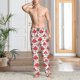 thumbnail image 2 of Balery Amanita Red Mushroom Pantalones de pijama para hombre, pijama ultraligero, pantalón de descanso-X-Large, 2 of 6
