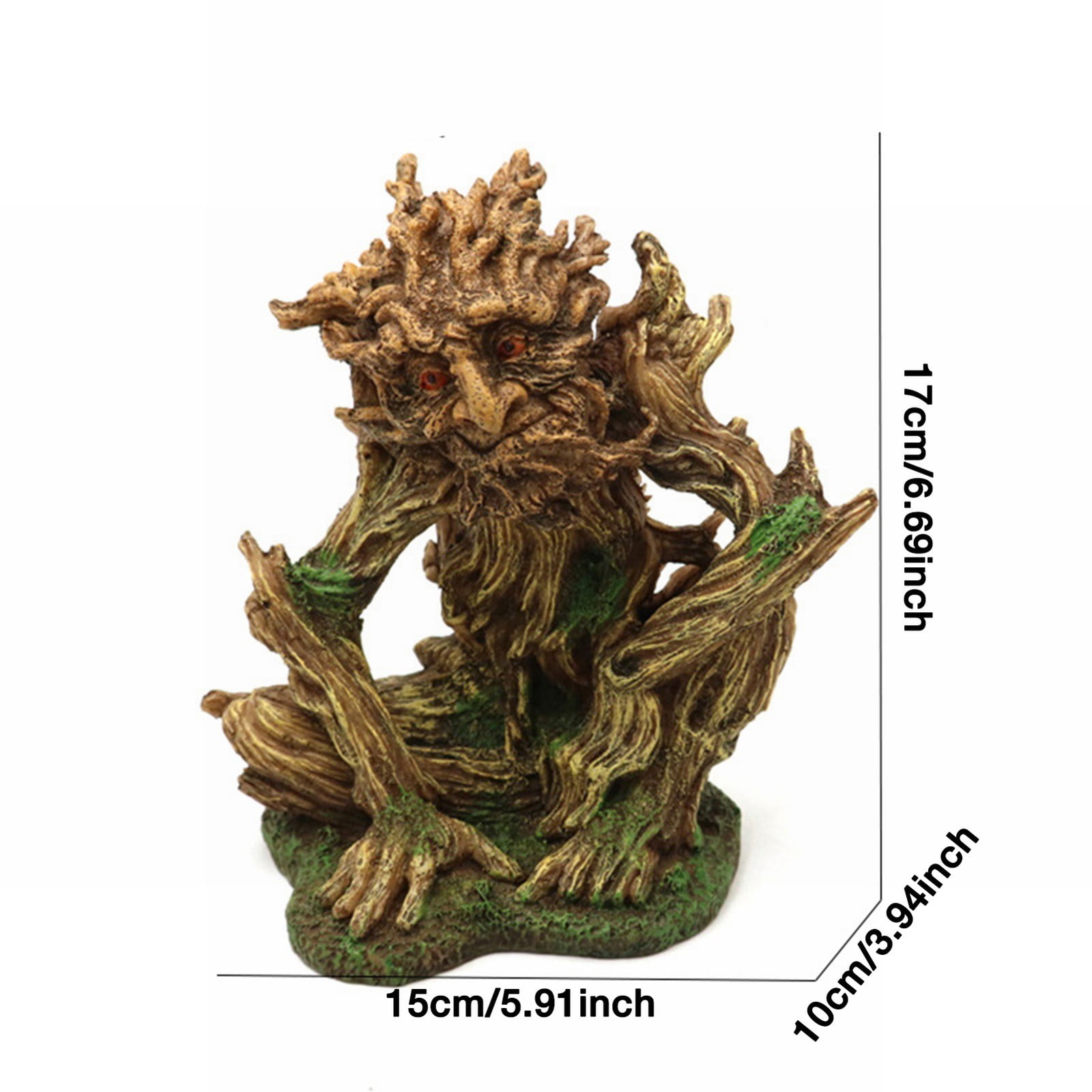YAZHPA Aquarium Decoration， Artificial Tree Hideout Aquarium Landscaping Simulation Driftwood Fish Tank Resin Decoration For Aquarium Tree Root Log Ornament Decoration