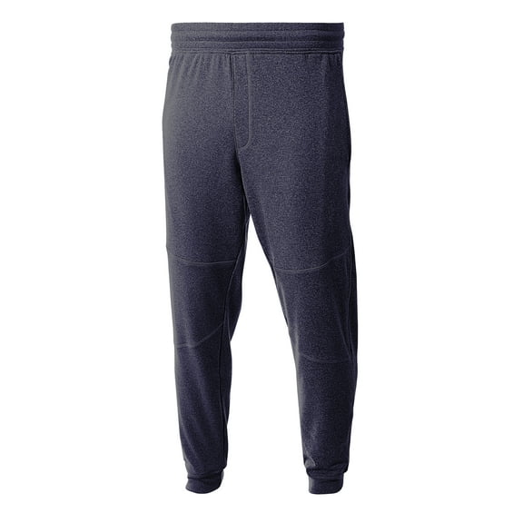 A4 Fleece Jogger Pant For Men in Navy/Heather | N6012