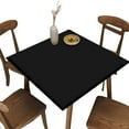 thumbnail image 1 of Elastic Edge Fitted Card Table Covers, Black Pattern Printed on Wrinkle Resistant Polyester Table Cloth, for Picnic Camping and Kitchen Dining Party, Fit for 30"" x 30""Square Table, 1 of 1