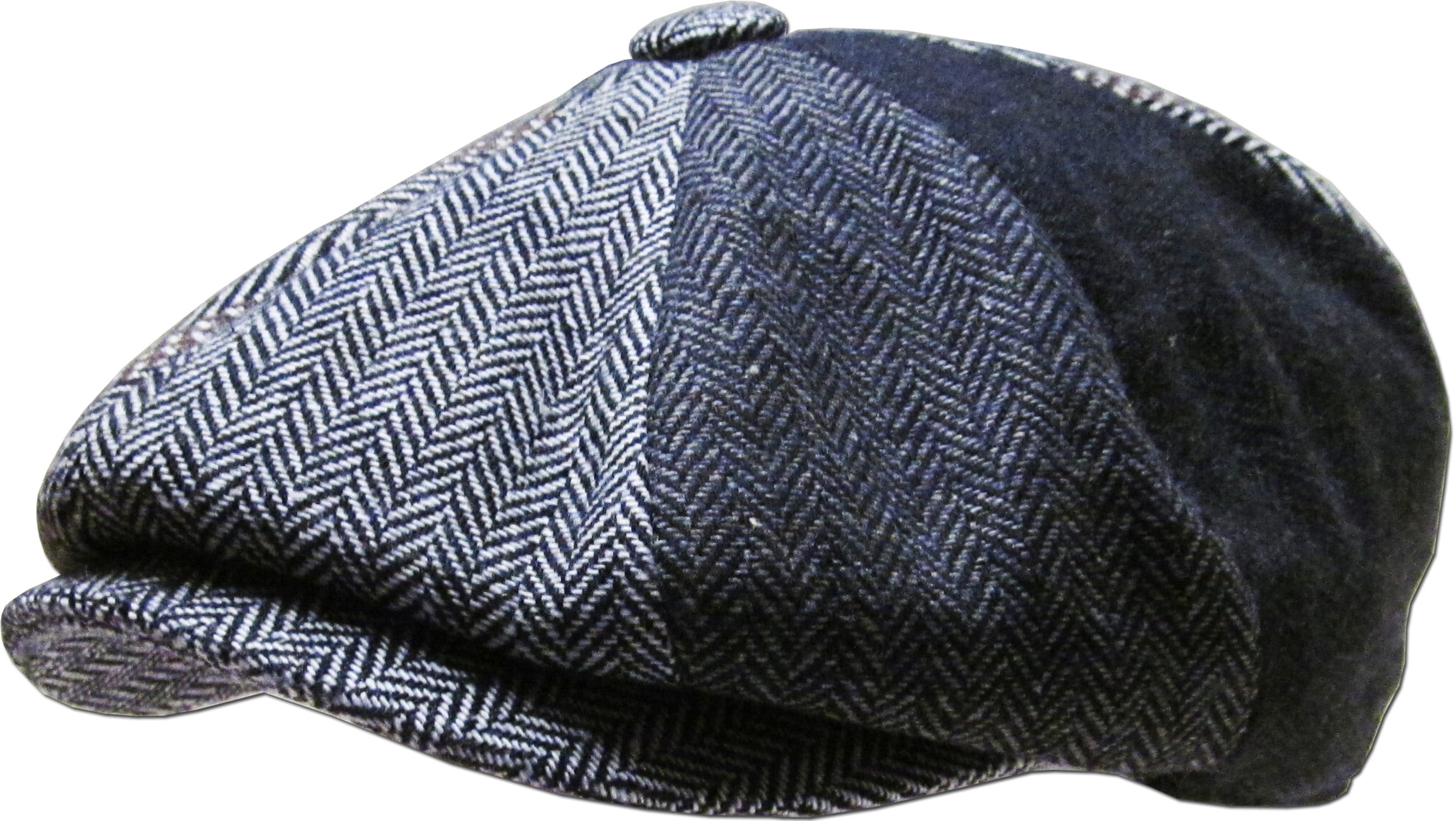 Men s Cabbie Newsboy And Ascot Plaid Patch Wool Blend Button Ivy Hat