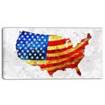 thumbnail image 1 of Bandera de Estados Unidos en el mapa Design Art Inc. PT2834-40-20, 1 of 1