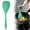 11.81" Green, variant on WUXIAB Small Silicone Spatula,Mini Rubber Turner,High Heat Resistant Slotted,Egg Fish Spatula Flipper,Small Pancake Turner,Mini Serving Cooking Kitchen Utensils,8.14 In Slotted Spatula,Orange