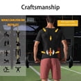 thumbnail image 4 of Camiseta De Manga Corta De Sauna Para Hombre, Camiseta De Compresión, Chándal De Estilo Deportivo Fácil De Limpiar Para Entrenar Y Acampar Yuarrent OD015792-01, 4 of 6