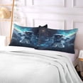 thumbnail image 5 of Astronaut Flowing Space Plush Pillow Cases Queen Size Ultra Soft Warm Pillowcases with Zipper 20"x30", 5 of 9