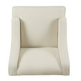 thumbnail image 4 of HomePop Classic Swoop Arm Accent Chair, Cream, 4 of 6