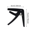 thumbnail image 3 of Single Handed Quick Change Ukulele Capo with Silicone Pad, Ergonomic Design for Easy Key Adjustment, Protecting Instrument from Scratches, 3 of 7