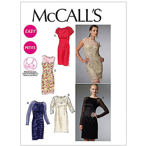 McCalls Patterns 7326 E5 Tailles 14 22 Hauts/Miss Petite Femme Multicolore 