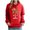 Red, variant on Christmas 3/4 Length Sleeve Womens Tops Long Sleeve Ugly Pullover Palm Tree Solid Stretch Blouses Party Shirt Tops