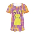 thumbnail image 4 of Xuyuer Happy Easter Family Matching Shirt Women Easter Sunday T-Shirt Cute Tie Dye Bunny Graphic Tee Holiday Short Sleeve Tops Funny Bunny T-Shirt Rabbit Graphic Tee Tops, 4 of 6