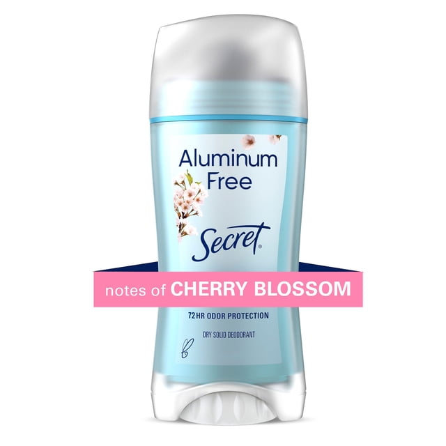 Secret Aluminum Free Deodorant for Women, Cherry Blossom, 68g