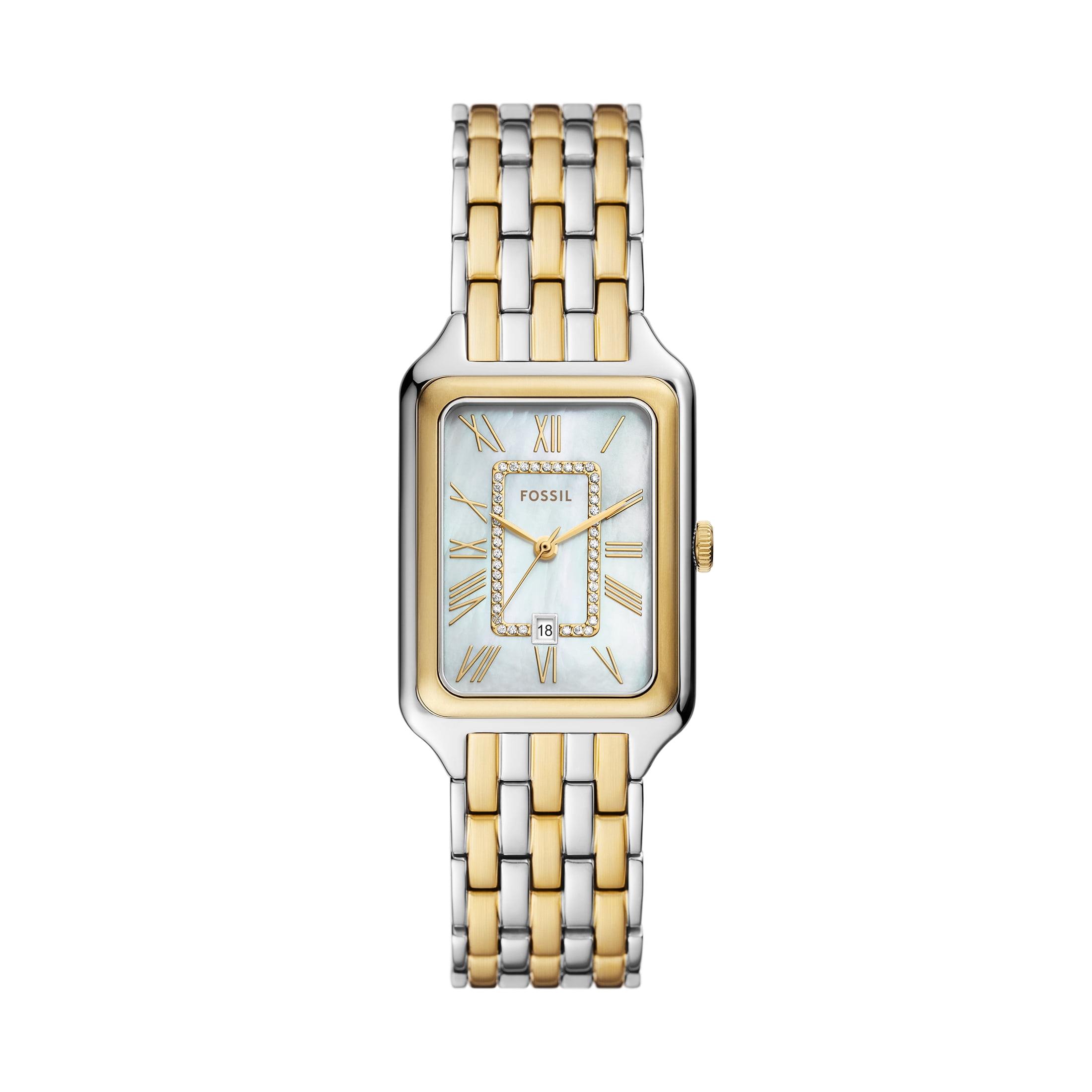 Fossil Women\'s Raquel Gold-Tone Stainless Steel Bracelet Watch Raquel Rose Gold-Tone Stainless Steel Watch with Date by  main image 2