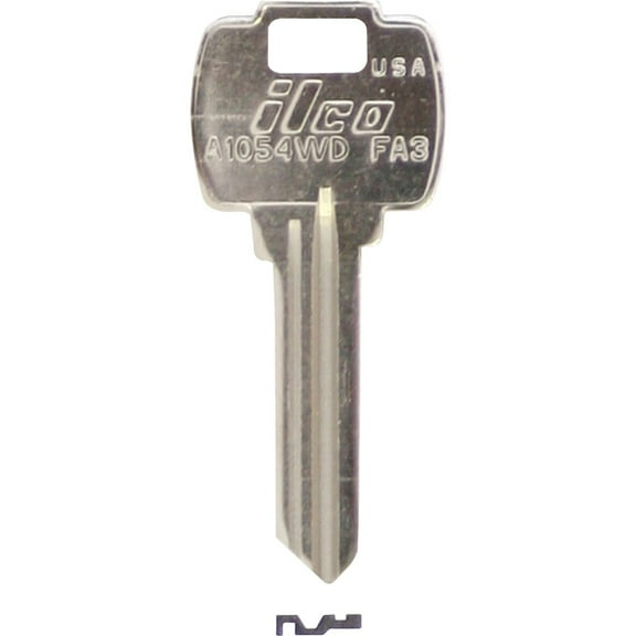 Kaba Ilco Corp. Falcon House Key FA3/A1054WD - Nickel Plated - 10 Pack